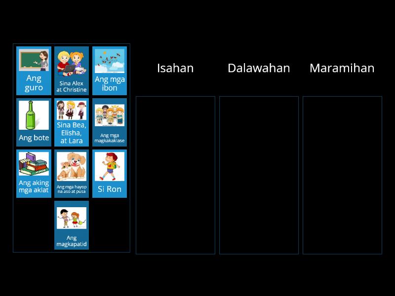 Fil Kailanan Ng Pangngalan Group Sort