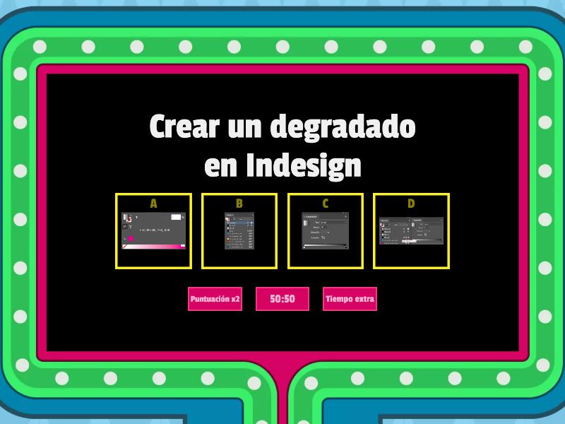 Indesign Gameshow Quiz