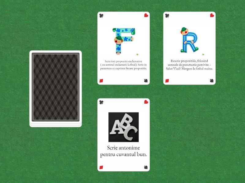 Semnele De Punctuatie Exercitii Random Cards