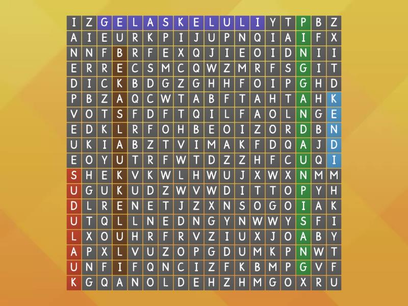 Peralatan Peranggu Meja Sajian India Wordsearch