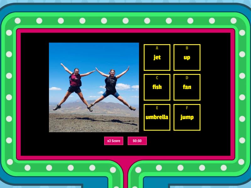 Phonics Lesson J U F Vocabulary Gameshow Quiz