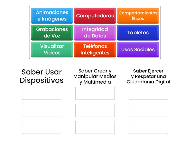 Saberes Digitales Group Sort