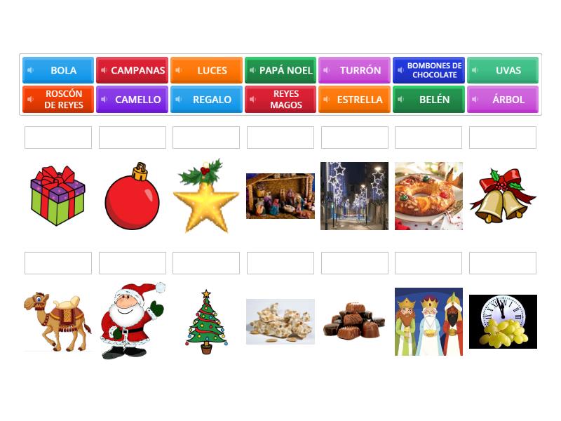 VOCABULARIO NAVIDAD Match Up