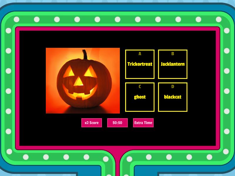 Halloween Vocabulary Gameshow Quiz