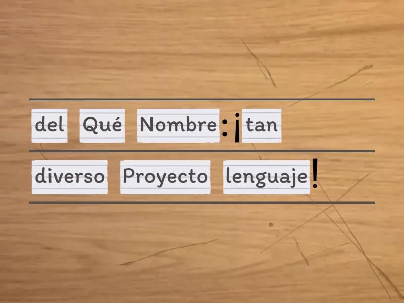 Ordenar Palabras Para Conocer Unjumble