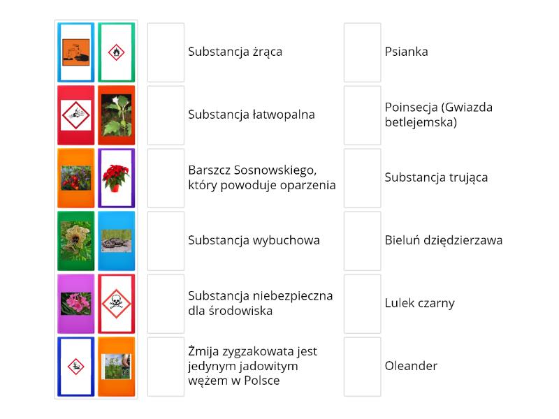 Jak sobie radzić w niebezpiecznych sytuacjach Połącz w pary