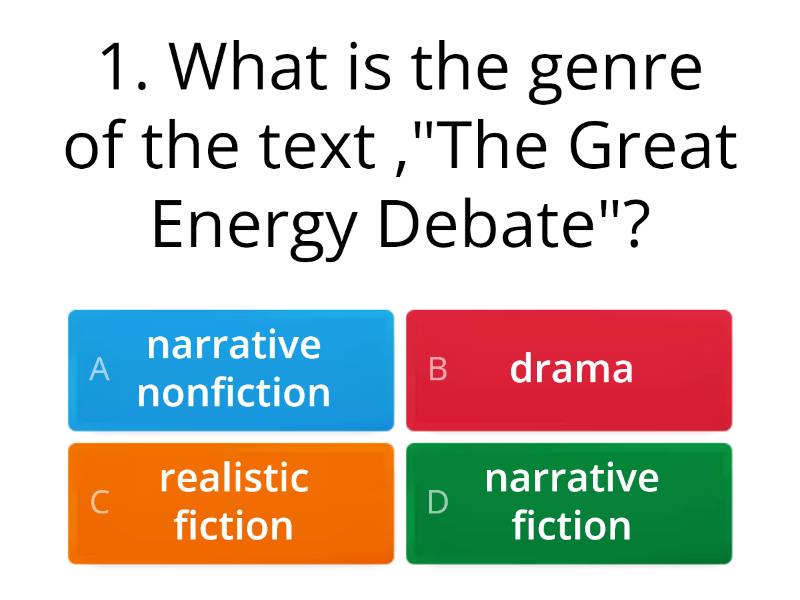 The Great Energy Debate Quiz