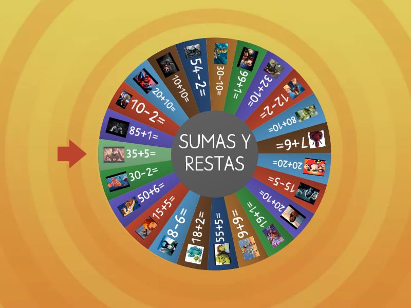 Sumas Y Restas Spin The Wheel