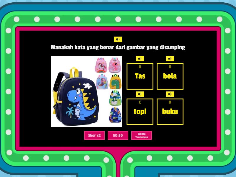 Aspek Bahasa Lingkungan Sekolah Kuis Gameshow