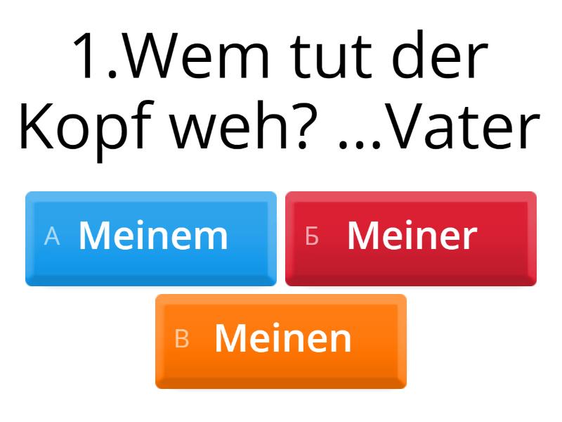 Wem Tut Der Kopf Weh Quiz