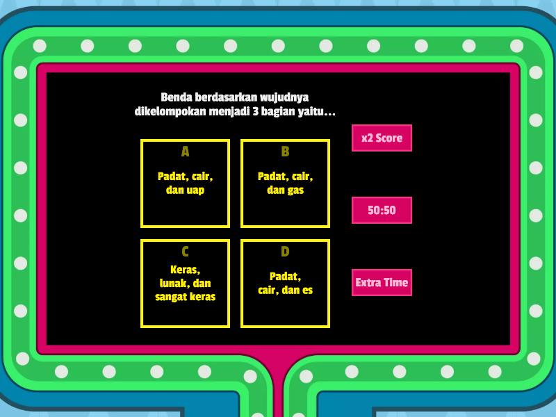 Quiz IPAS BAB 2 Topik B Kelas IV Gameshow Quiz