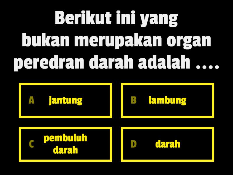 Sistem Peredaran Darah Manusia Quiz