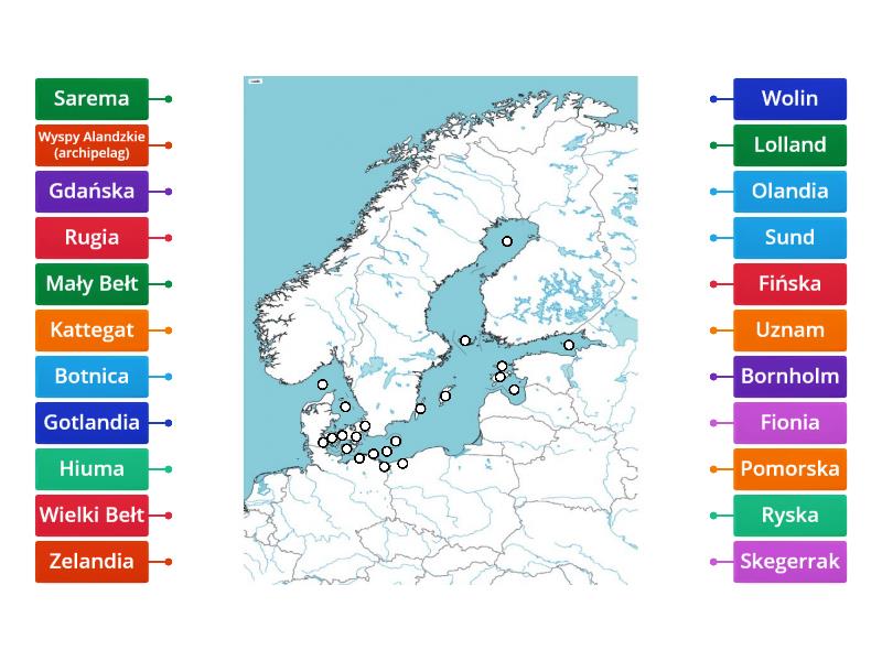 Morze Ba Tyckie Cie Niny Zatoki I Wyspy Labelled Diagram