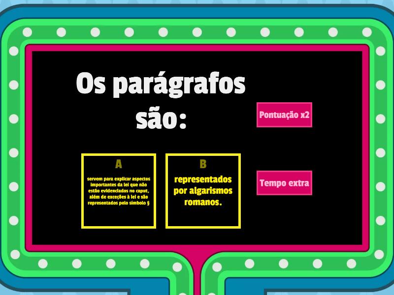 Textos Normativos Legais Gameshow Quiz