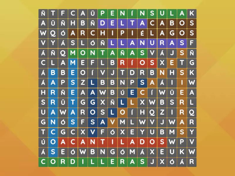 Sopa De Letras Wordsearch