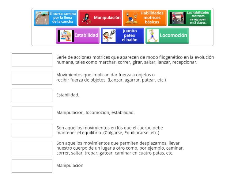 Identificar Las Habilidades Motrices Match Up