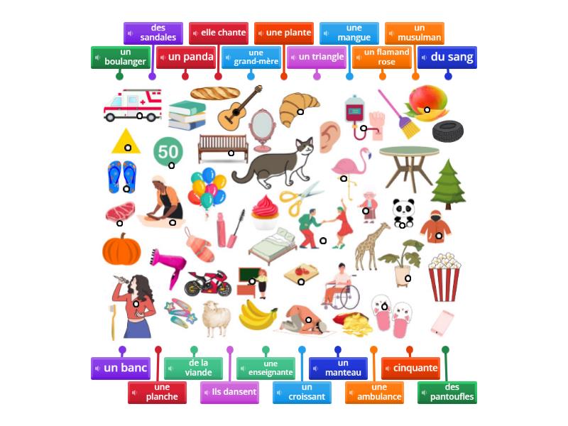 Vocabulaire Avec Le Son AN AM Labelled Diagram