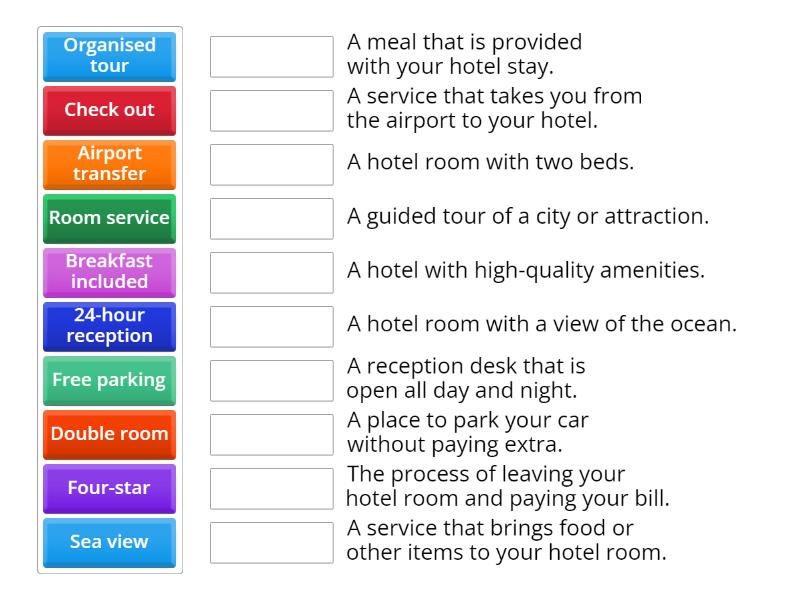 Match The Following Words With Their Definitions Match Up