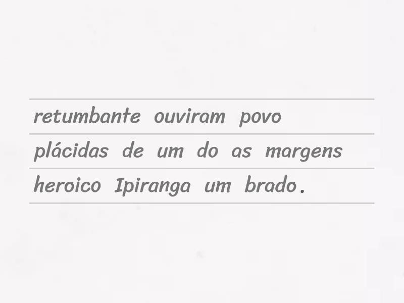 Ordem Direta Indireta Unjumble