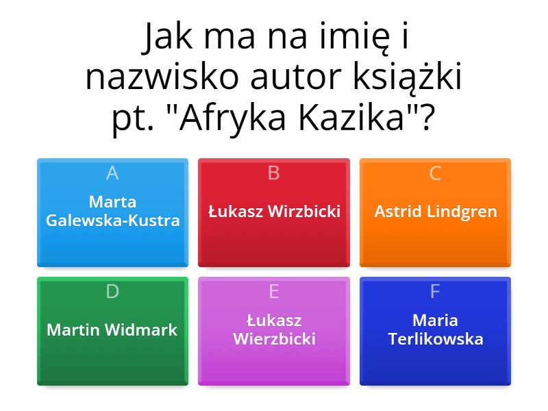 Afryka Kazika Quiz