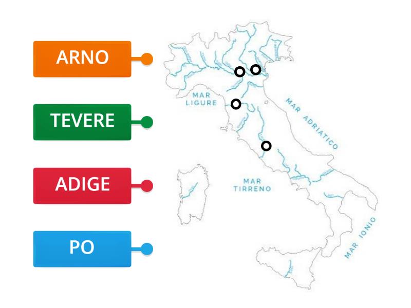 Fiumi D Italia Labelled Diagram