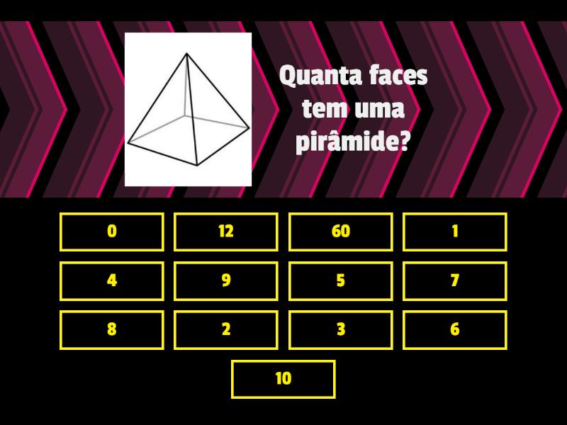 Arestas vertices e faces Encontre a combinação