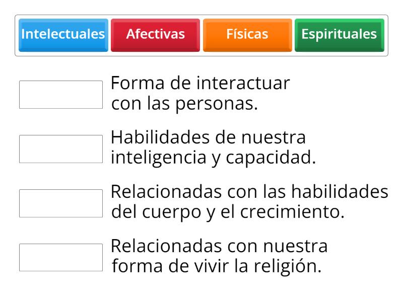 Características de la personalidad Une las parejas