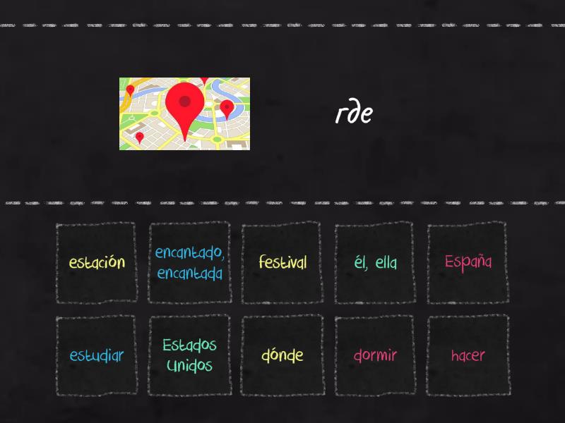 Vocabulario 3 Find The Match