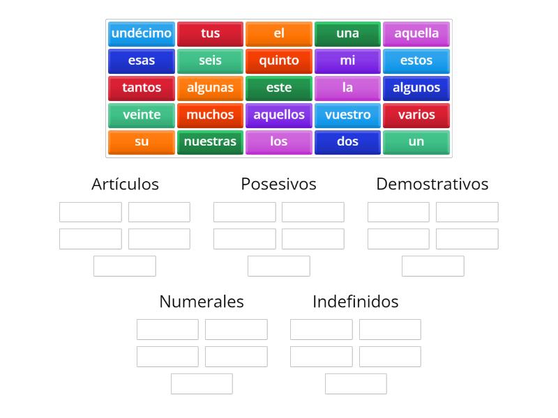 Clasifica Los Determinantes Group Sort