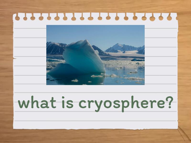 The Hydrosphere Flash Cards