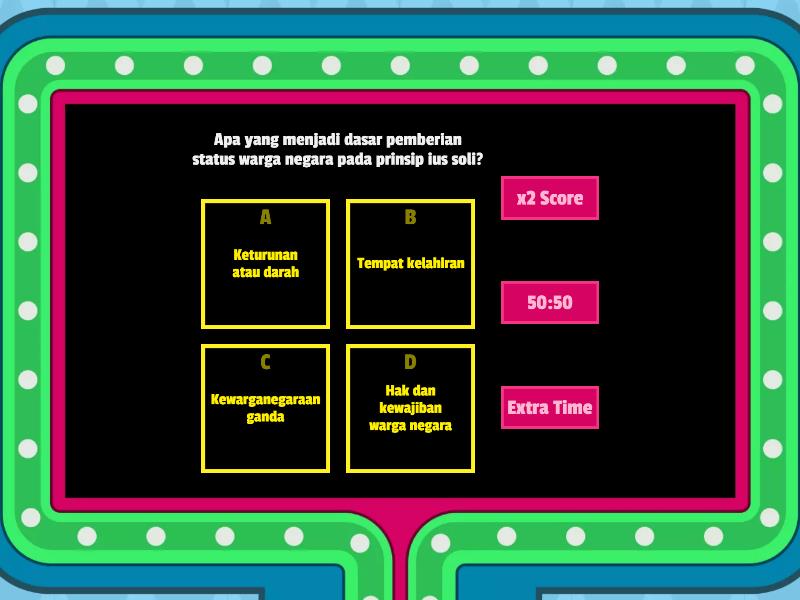 Posisi Tugas Dan Tanggung Jawab Sebagai Warga Negara Gameshow Quiz