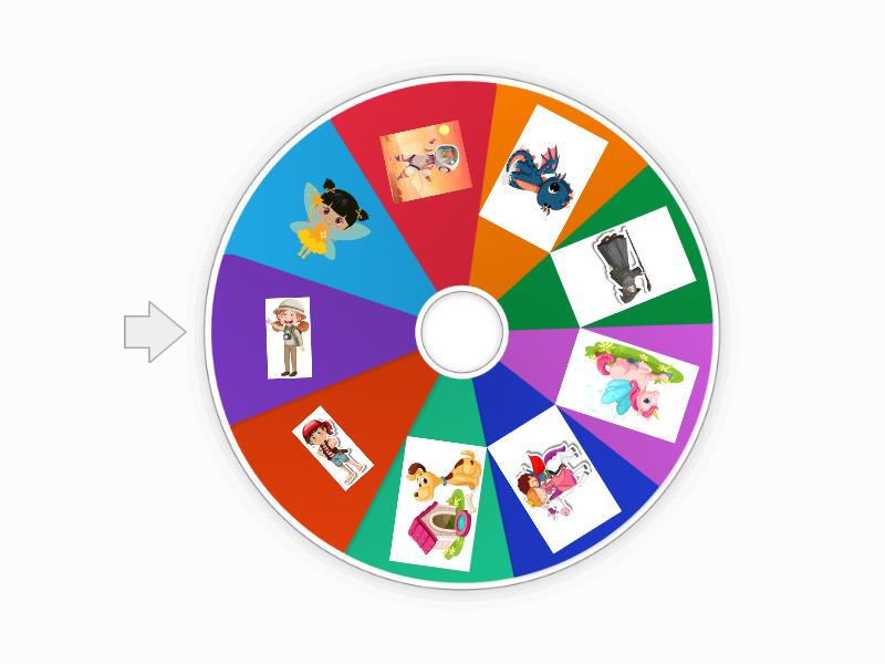 Personajes Creando Las Historias Spin The Wheel