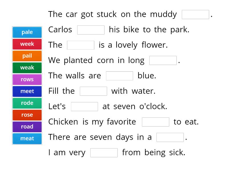 Homophones Words That Sound The Same But Have Different Meanings And