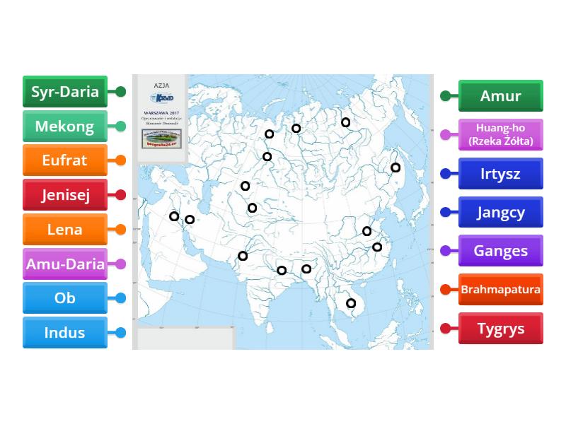 Azja Rzeki Nina Labelled Diagram