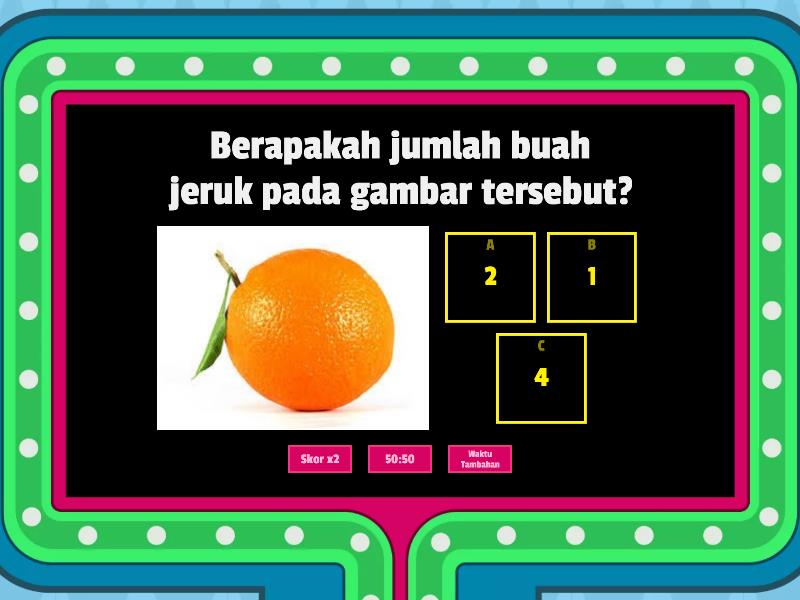 Menghitung Buah Buahan Dan Sayuran Gameshow Quiz