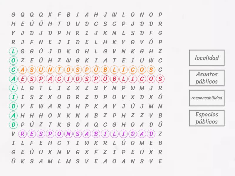 Conociendo Los Instrumentos Musicales Wordsearch