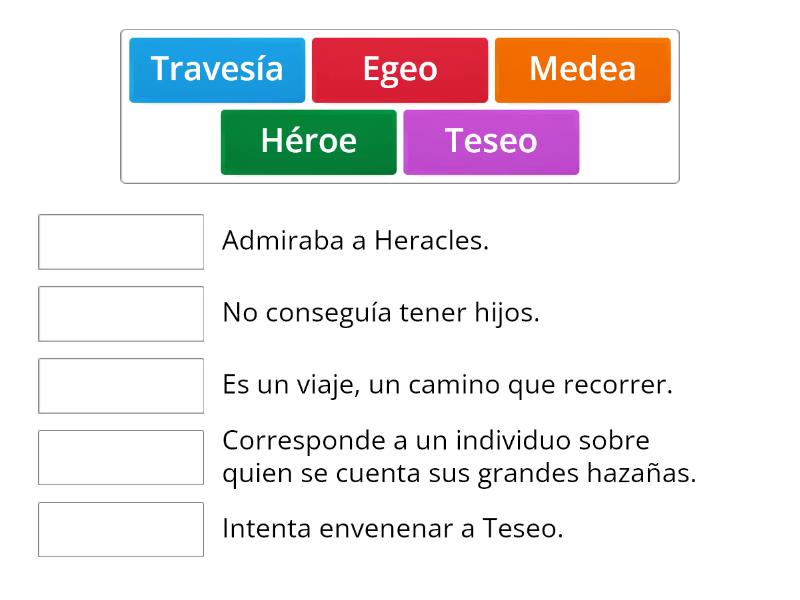 Qué recuerdo sobre Teseo el vencedor del Minotauro Une las parejas