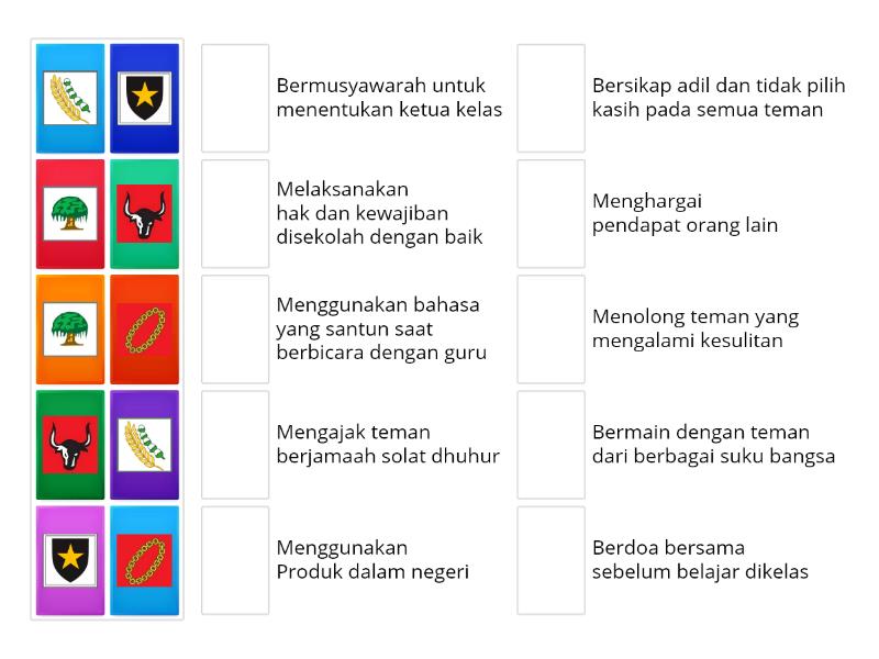 Pasangkan Contoh Pengamalan Sila Pancasila Dengan Benar Match Up