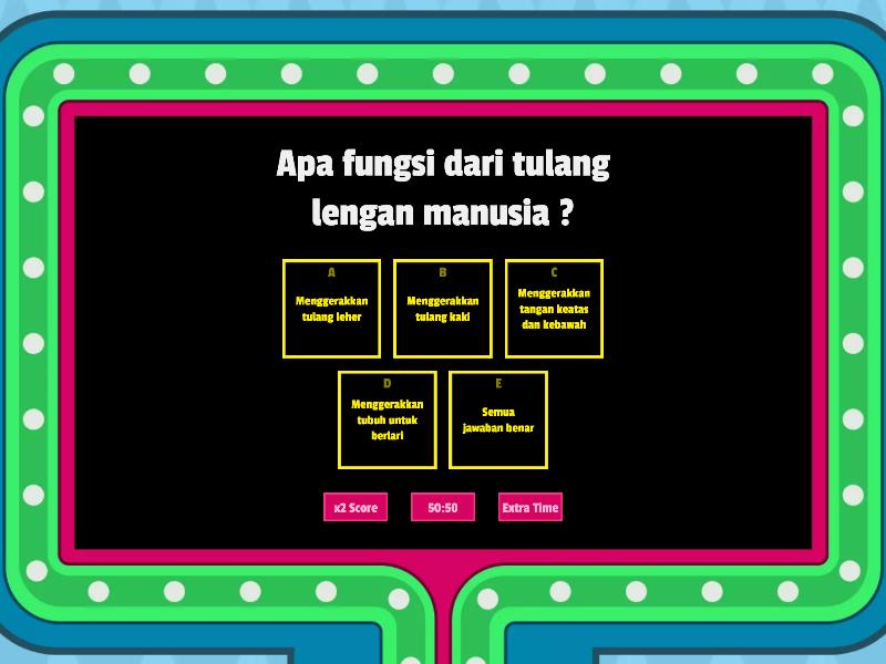 Soal Materi IPA Kelas V Tema 1 Organ Gerak Hewan Dan Manusia Materi