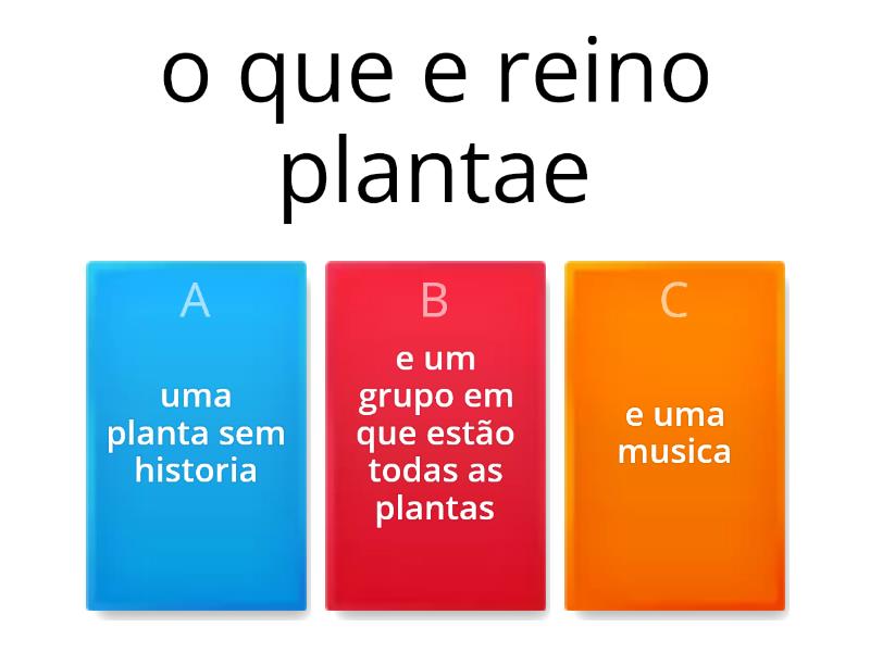 Reino Plantae Quiz