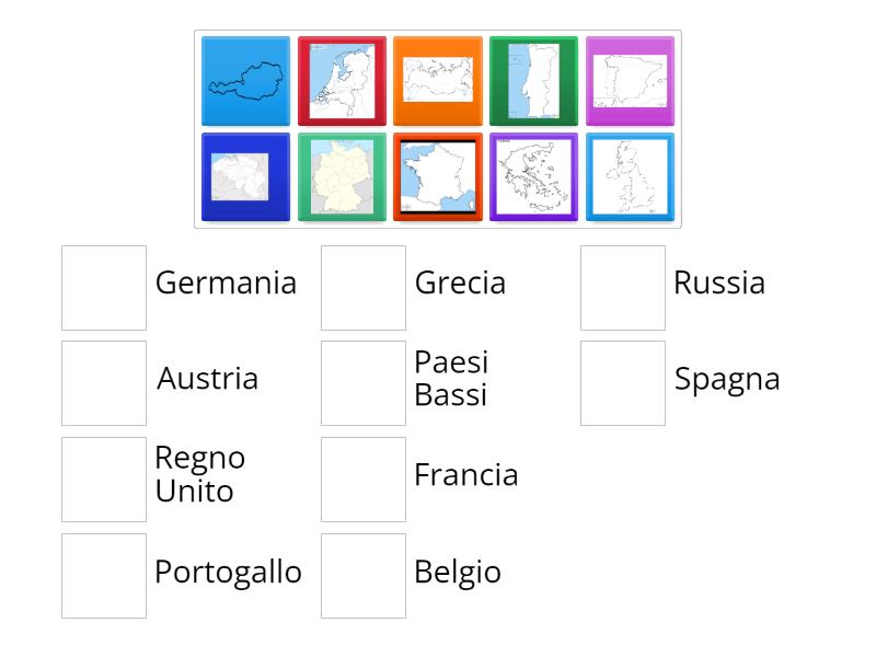 Le Cartine Mute Degli Stati Europei Match Up