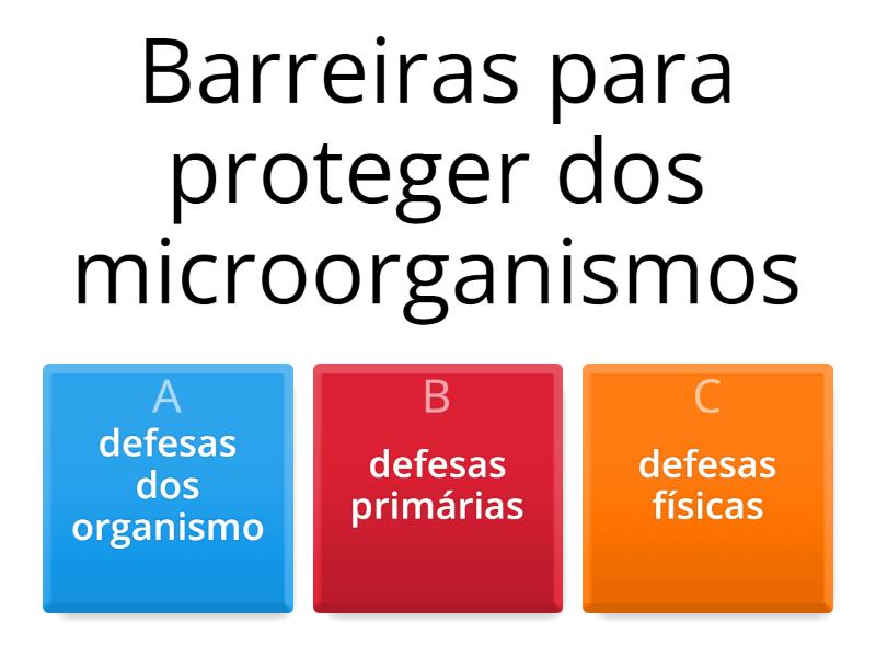 As Defesas Do Nosso Corpo Mecanismos De Defesa Quiz