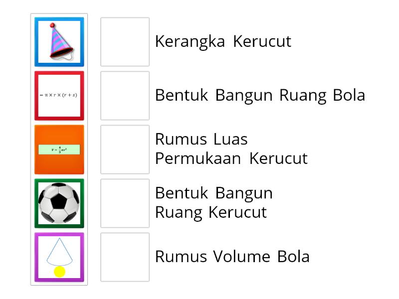 Bangun Ruang Kerucut Dan Bola Match Up