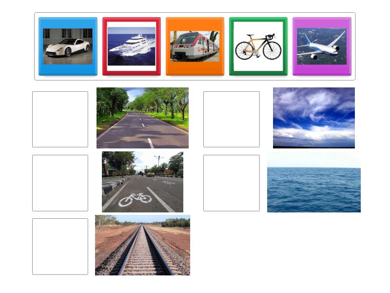 Cocokkan Alat Transportasi Dan Lintasannya Match Up
