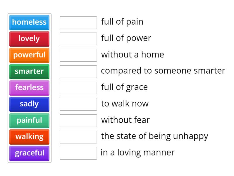 Suffix Match Up