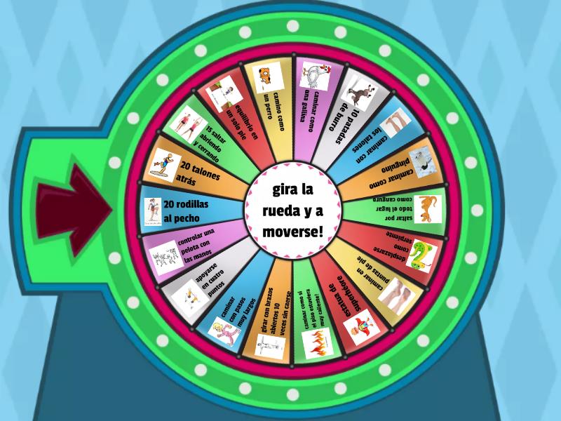 Ruleta de educación física Rueda aleatoria