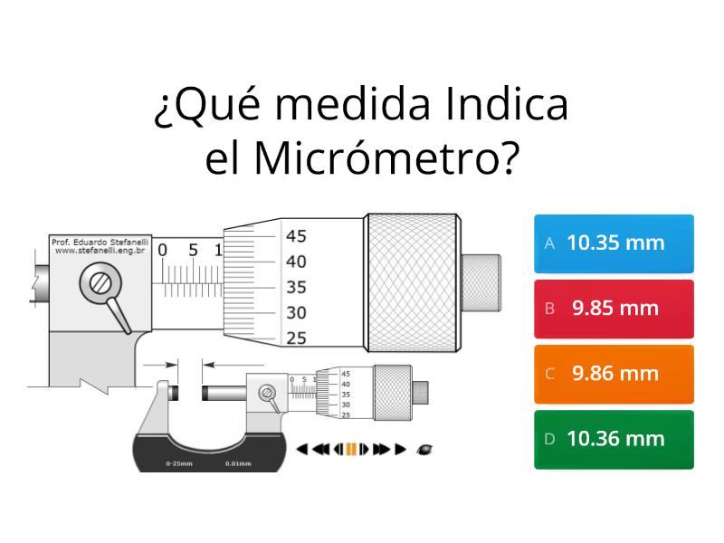 Uso Del Micrometro Quiz