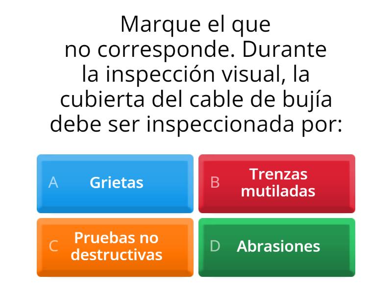 Bujias Y Conductores Quiz