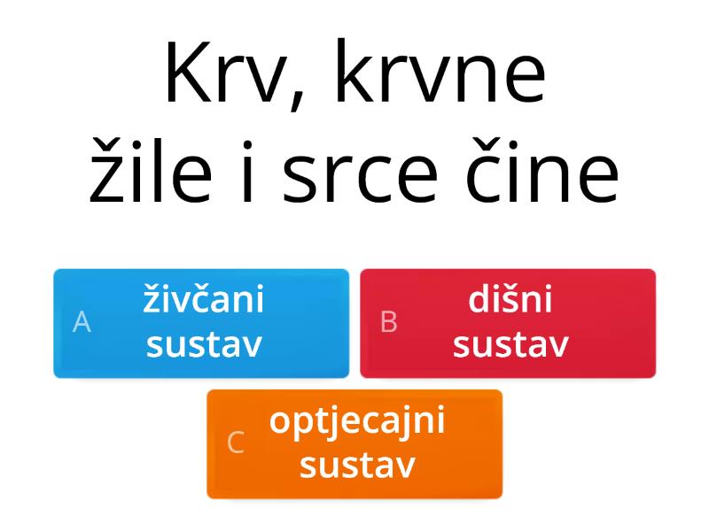 Ponavljanje Gradiva F Optjecajni Sustav Kviz