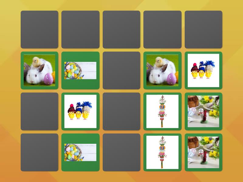 WIELKANOC Memory Matching Pairs